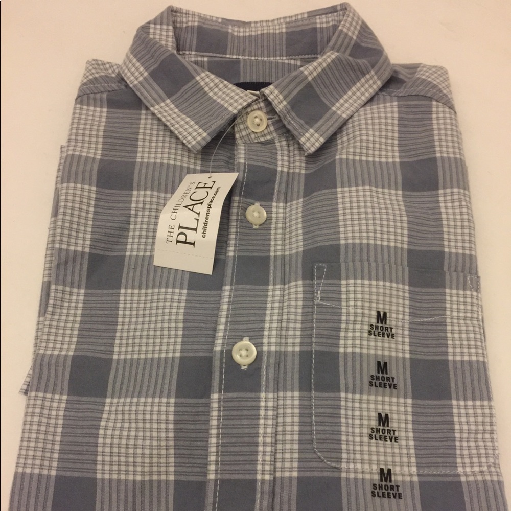 Boy's Plaid Short Sleeve Shirt